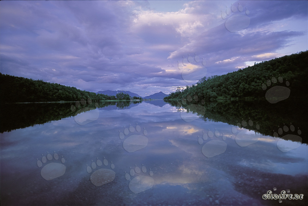 Atardecer en el lago Coville