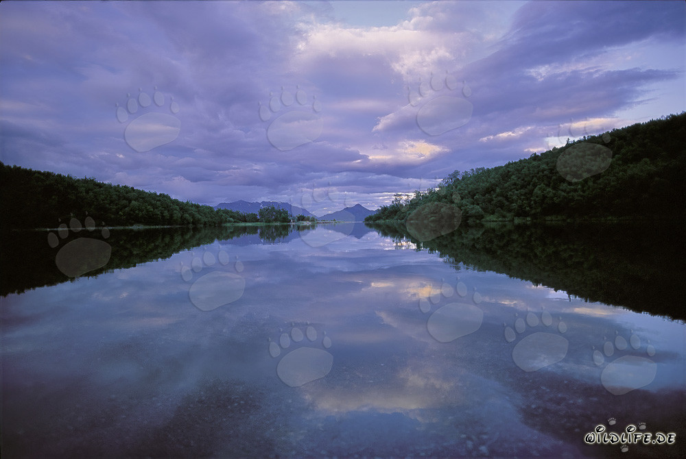 Tramonto sul lago Coville