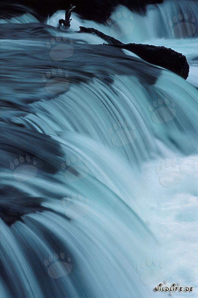 Pintoresca cascada del río Brooks en Alaska