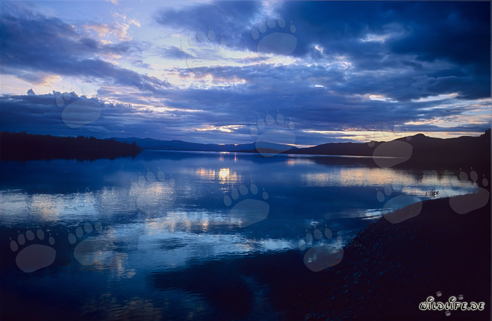 Abendstimmung am Lake Coville in Alaska
