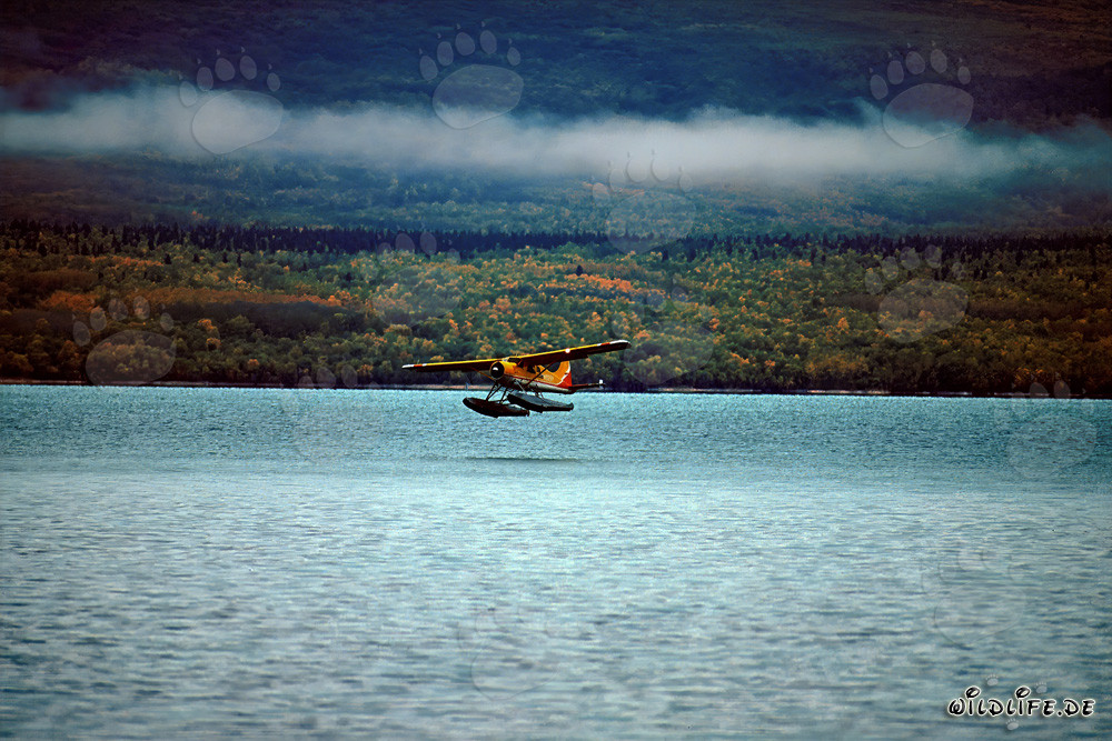 Bush Plane in the Wilderness of Alaska
