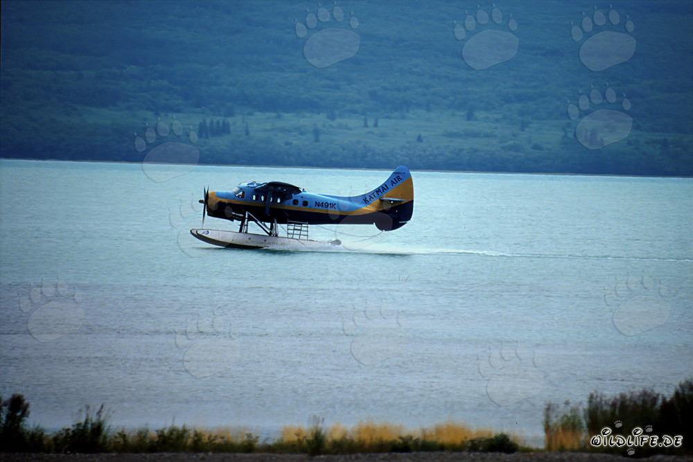 Idrovolante in Alaska sul fiume Brooks