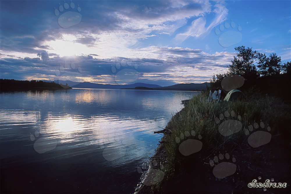 Crépuscule au lac Coville
