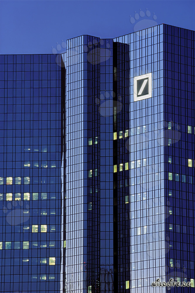 L'imposant siège de la Deutsche Bank à Francfort-sur-le-Main