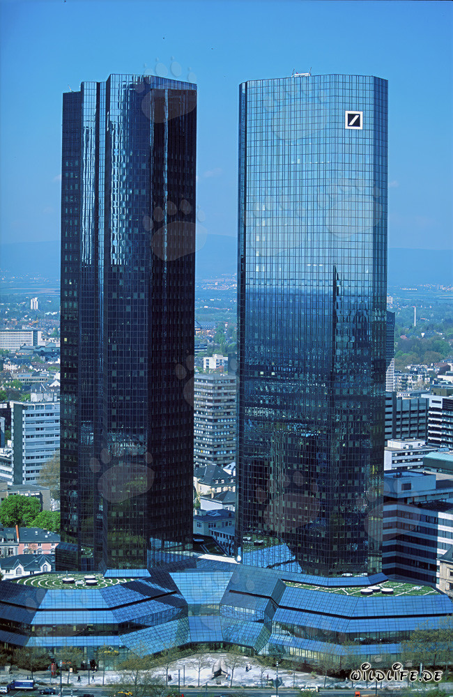 Los imponentes gemelos de la Deutsche Bank en Frankfurt am Main
