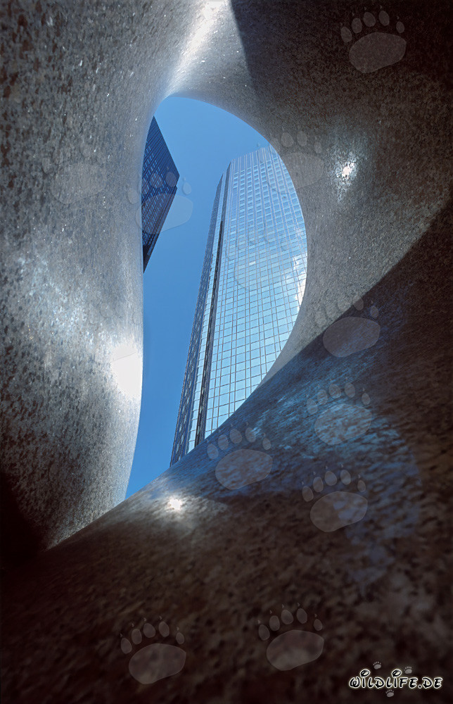 Las torres gemelas de la Deutsche Bank en Frankfurt