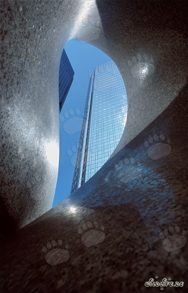Les tours jumelles de la Deutsche Bank à Francfort