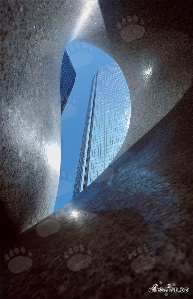 The Twin Towers of Deutsche Bank Frankfurt