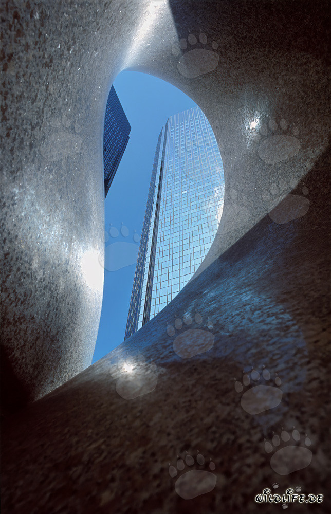 Die Zwillingstuerme der Deutschen Bank Frankfurt