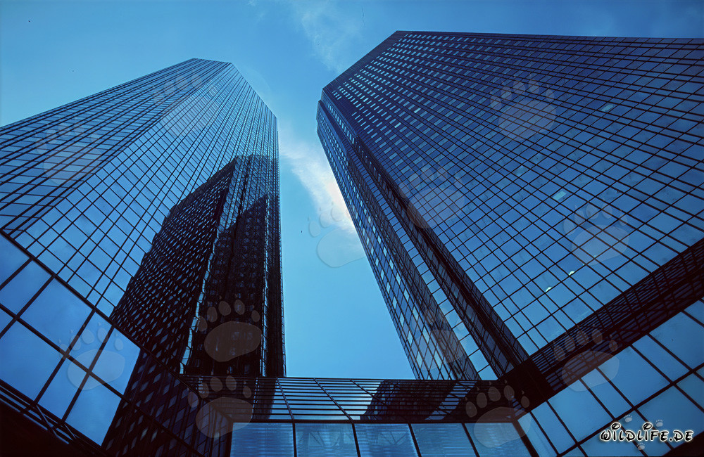 L'imposante siège de la Deutsche Bank à Francfort