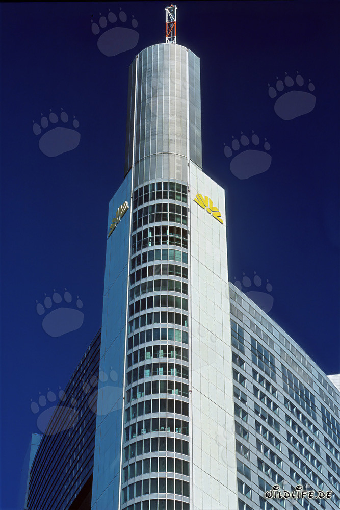 Impressionnant gratte-ciel de la Commerzbank à Francfort