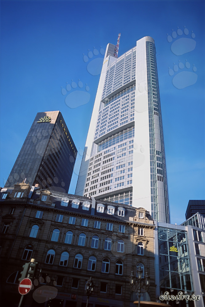 Commerzbank skyscraper in Frankfurt, an architectural masterpiece