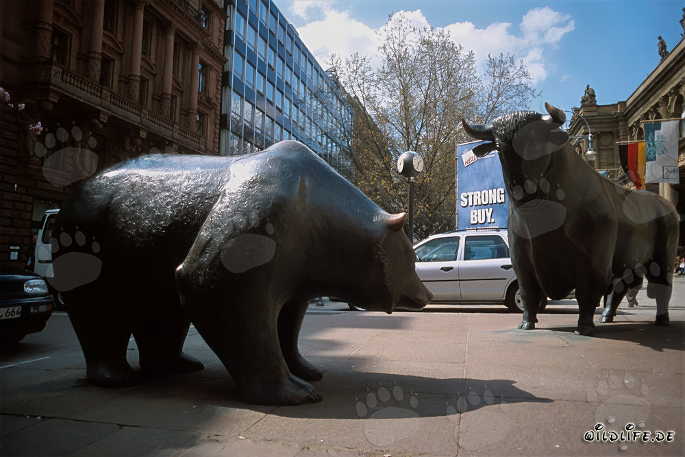 Bull y Bear de la Bolsa de Fráncfort