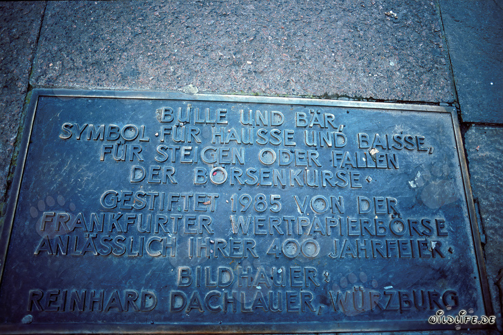 Gedenktafel an der Boerse Frankfurt