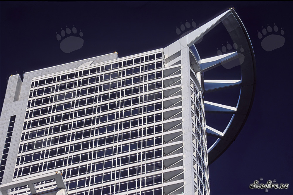 Rascacielos futurista de la DZ-Bank en Frankfurt