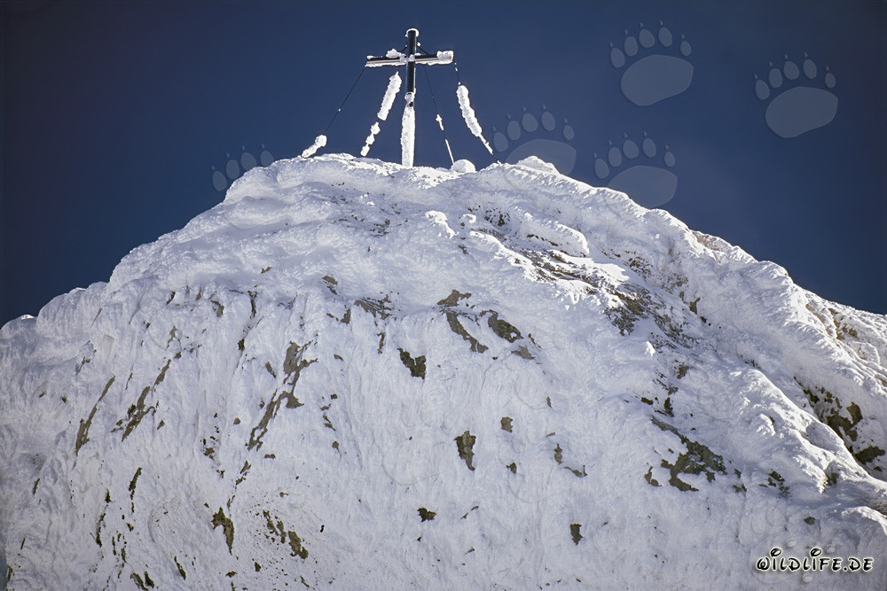 Majestic Westliche Karwendelspitze in Winter