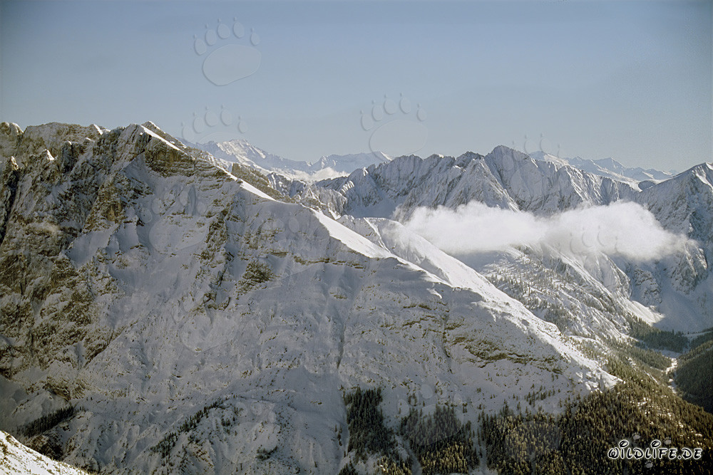 Hiver idyllique en montagne dans le pittoresque massif du Karwendel