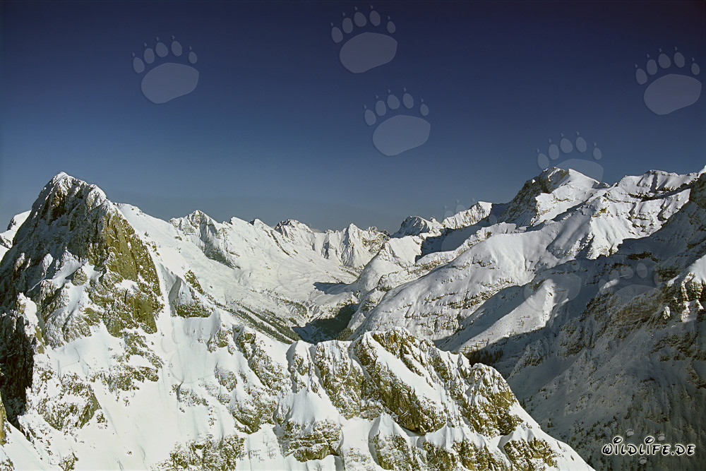Paesaggio invernale nel pittoresco massiccio del Karwendel