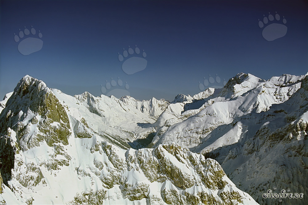 Winter landscape in the picturesque Karwendel Mountains