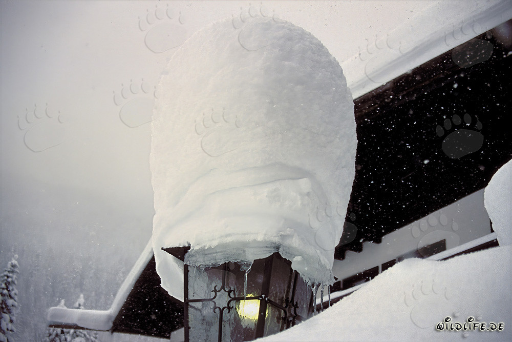 Atmósfera invernal: Farol soñador en la nieve