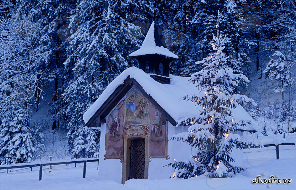 Besinnliche Weihnachten in den bayerischen Alpen