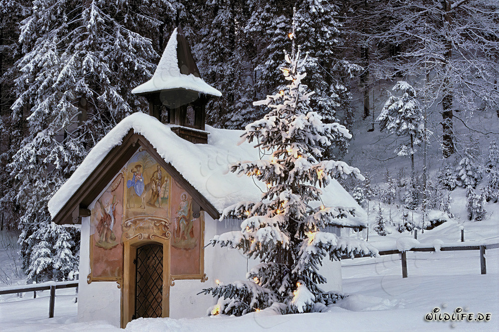 Atmósfera navideña contemplativa en los Alpes bávaros