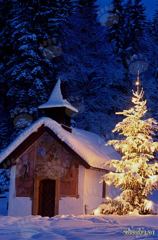 Natale idilliaco nelle Alpi bavaresi