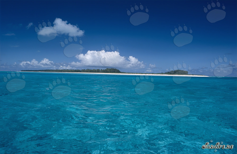 Wolken über einer Midway Insel