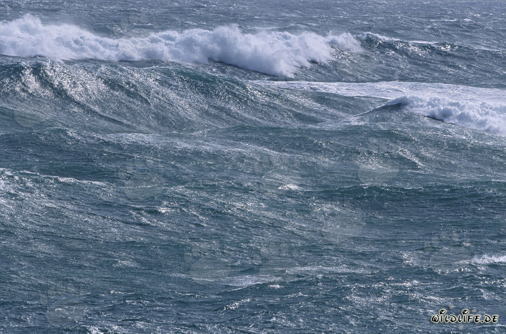 Tormenta y olas altas en el punto más al sur de África
