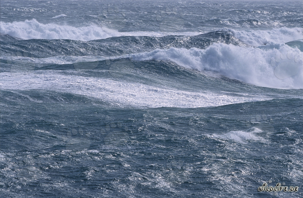 Mare in tempesta alla punta meridionale dell'Africa