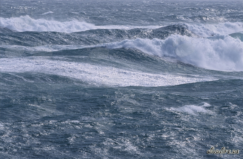Stormy sea at the southern tip of Africa