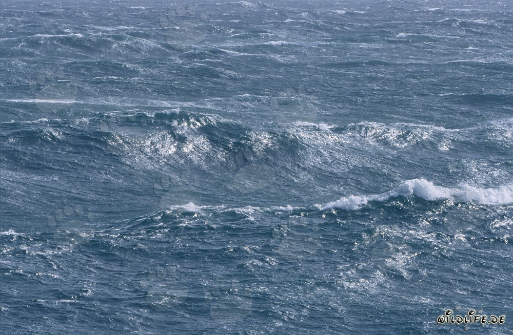 Storm over the South Atlantic Ocean at the Southern Tip of Africa