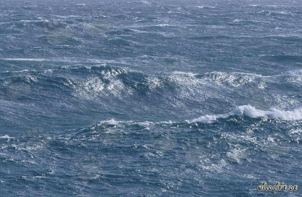 Sturm über dem Südatlantik vor der Südspitze Afrikas