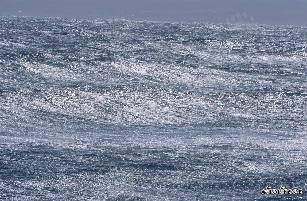 Mar tempestuoso en el extremo sur de África