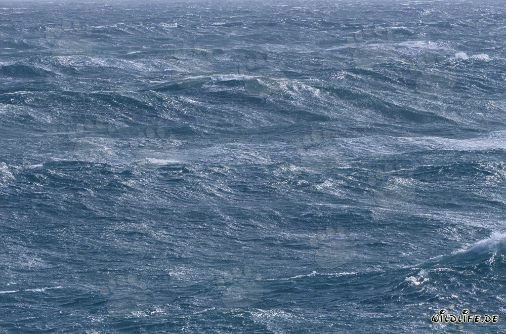 Tormenta en el mar frente al Cabo Agulhas