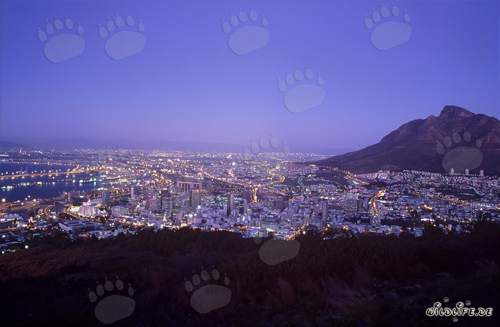 Spectacular Sunset over Cape Town, South Africa