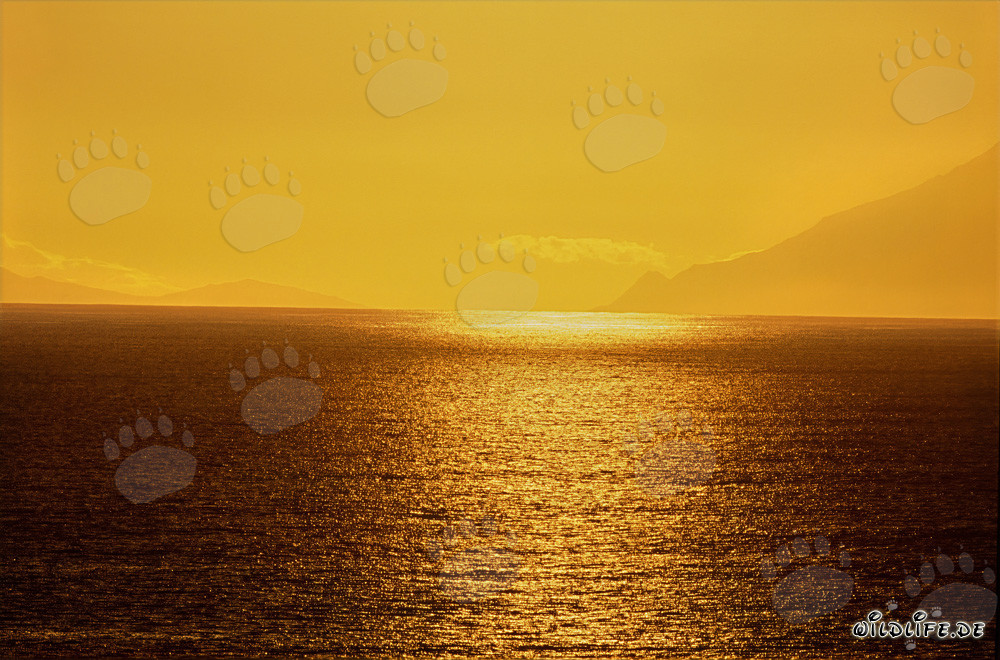 Fascinante puesta de sol en la pintoresca bahía de Walker en Sudáfrica