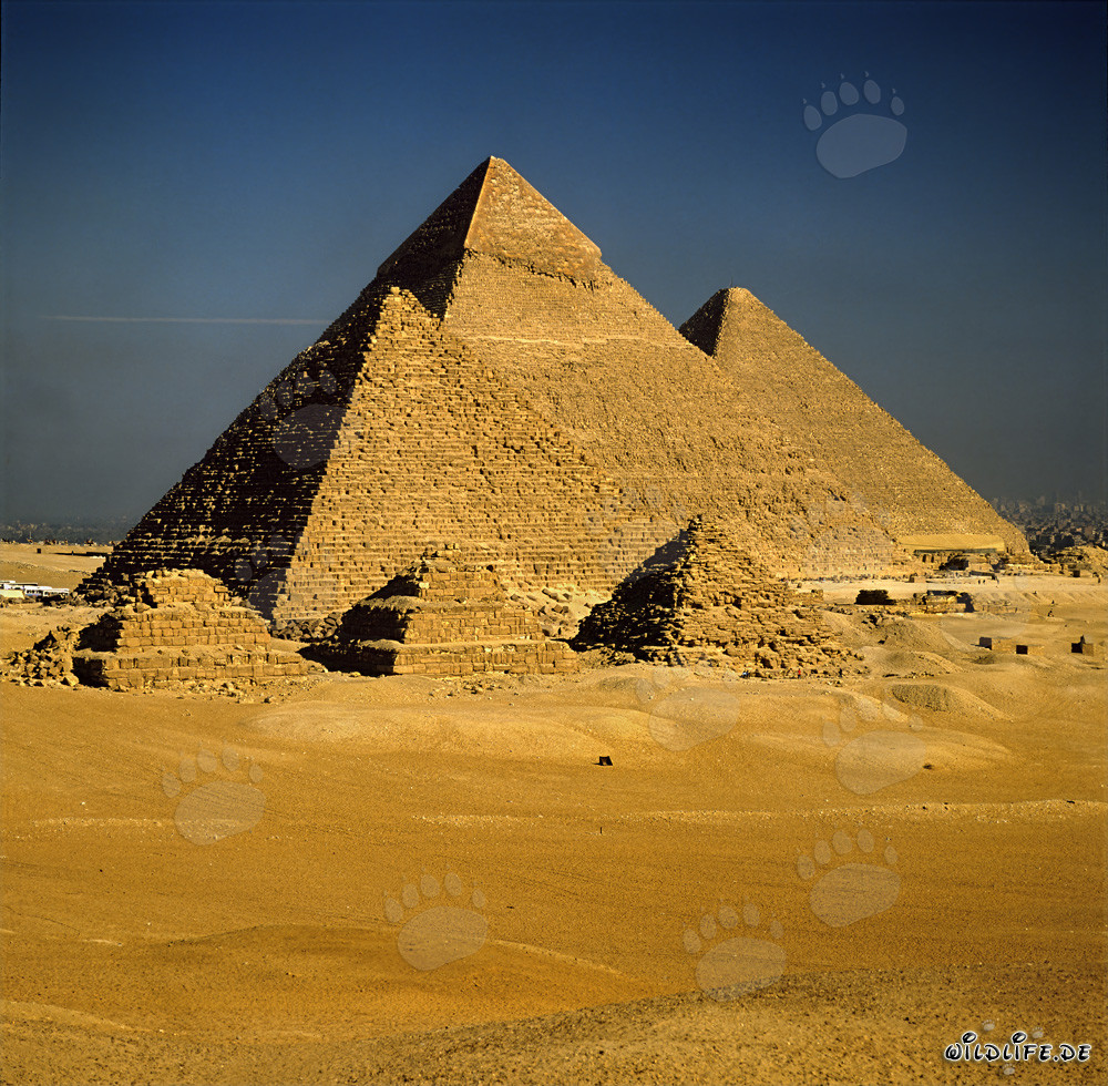 Die beeindruckenden Pyramiden von Gizeh: Mykerinos, Chephren und Cheops