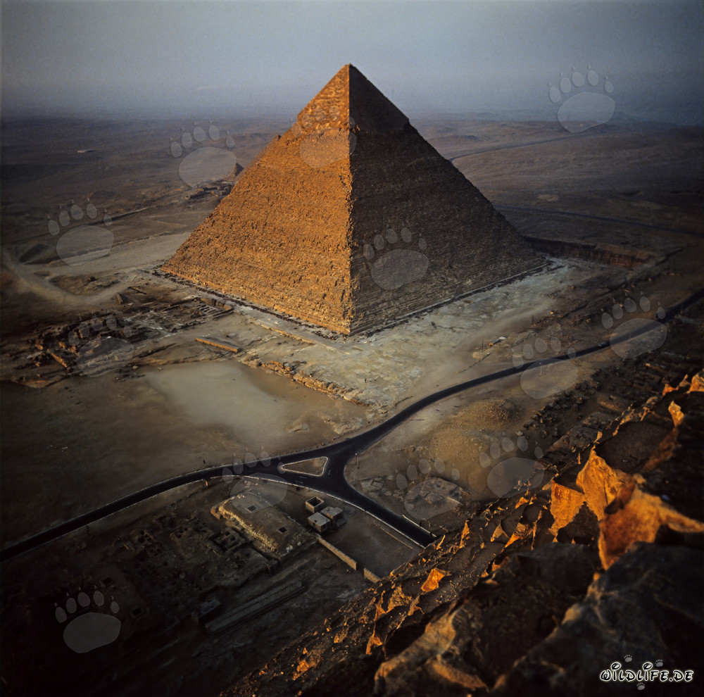 Early Morning at the Pyramid of Khephren in Giza