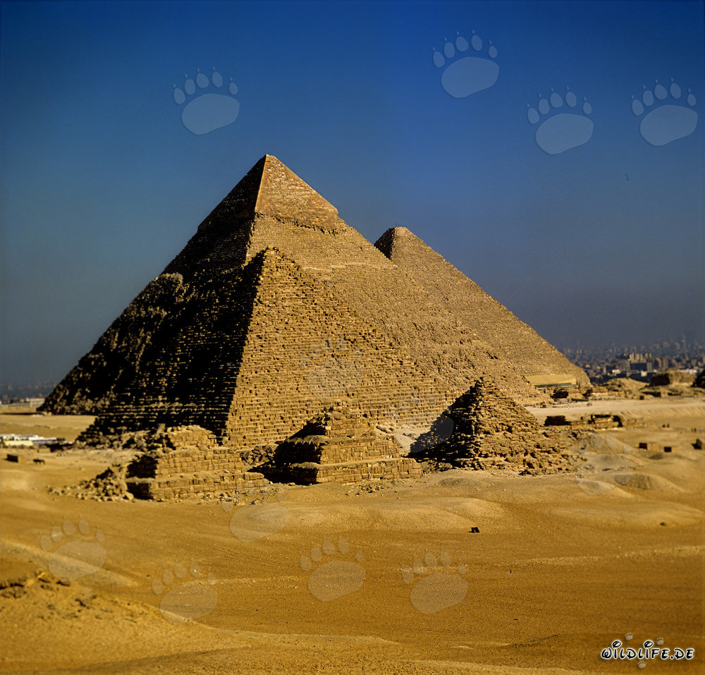Les impressionnantes pyramides de Gizeh - Mykérinos, Khéphren et Kheops