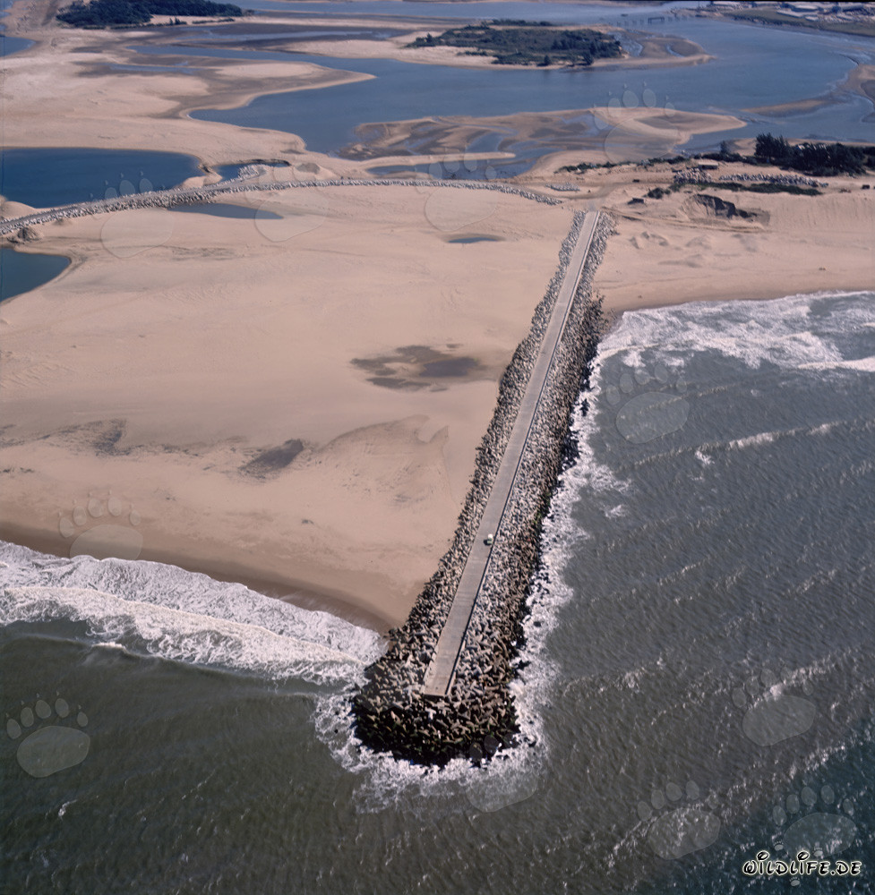 North Breakwater in Richards Bay, Natal, South Africa