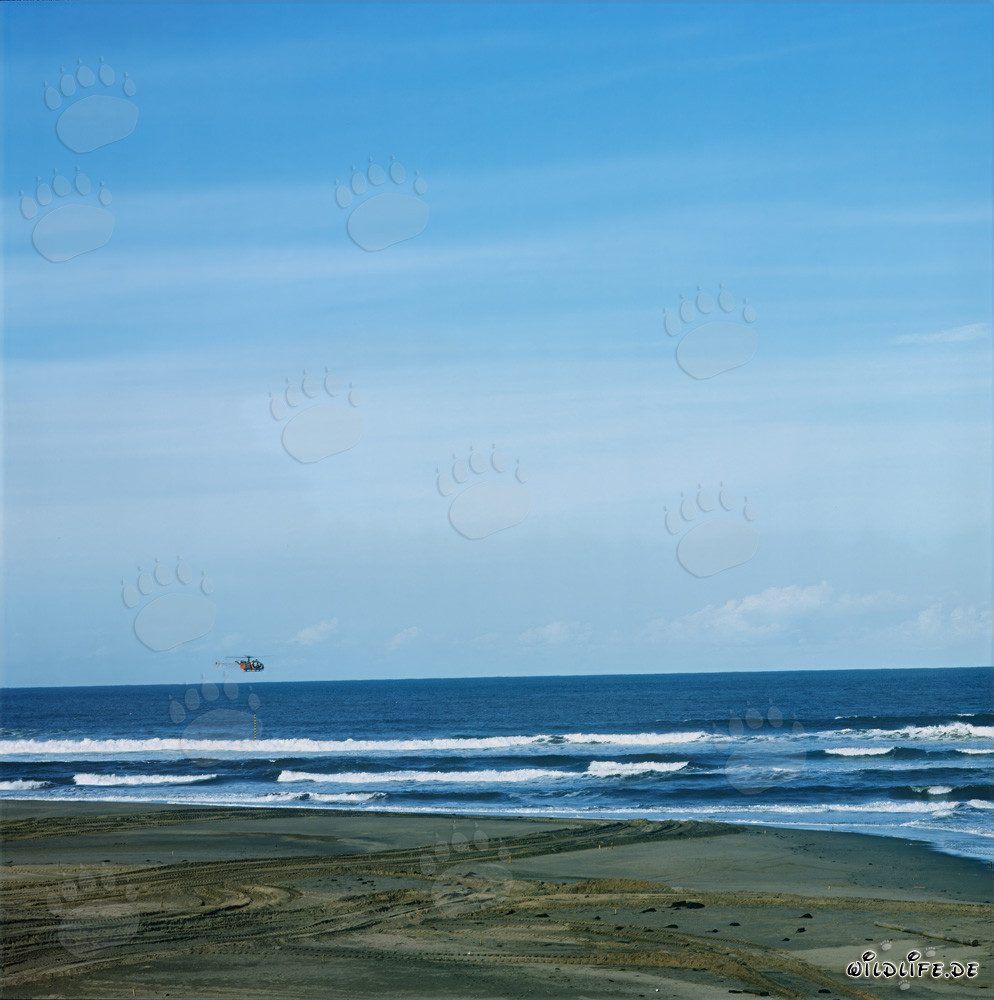 Helicopter sounding on future North Breakwater