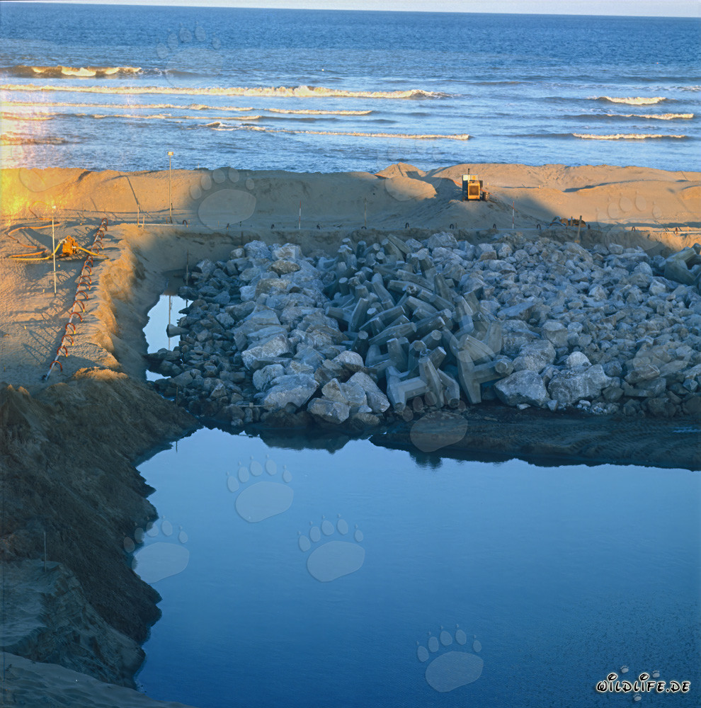 Beginning work on the North Breakwater in Richards Bay, South Africa