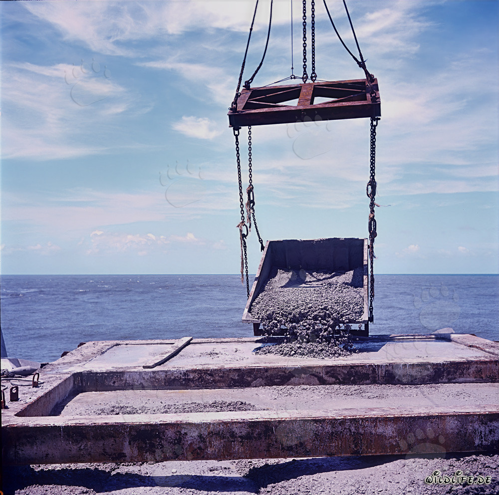 Concrete Crown on North Breakwater in Richards Bay Harbour, South Africa