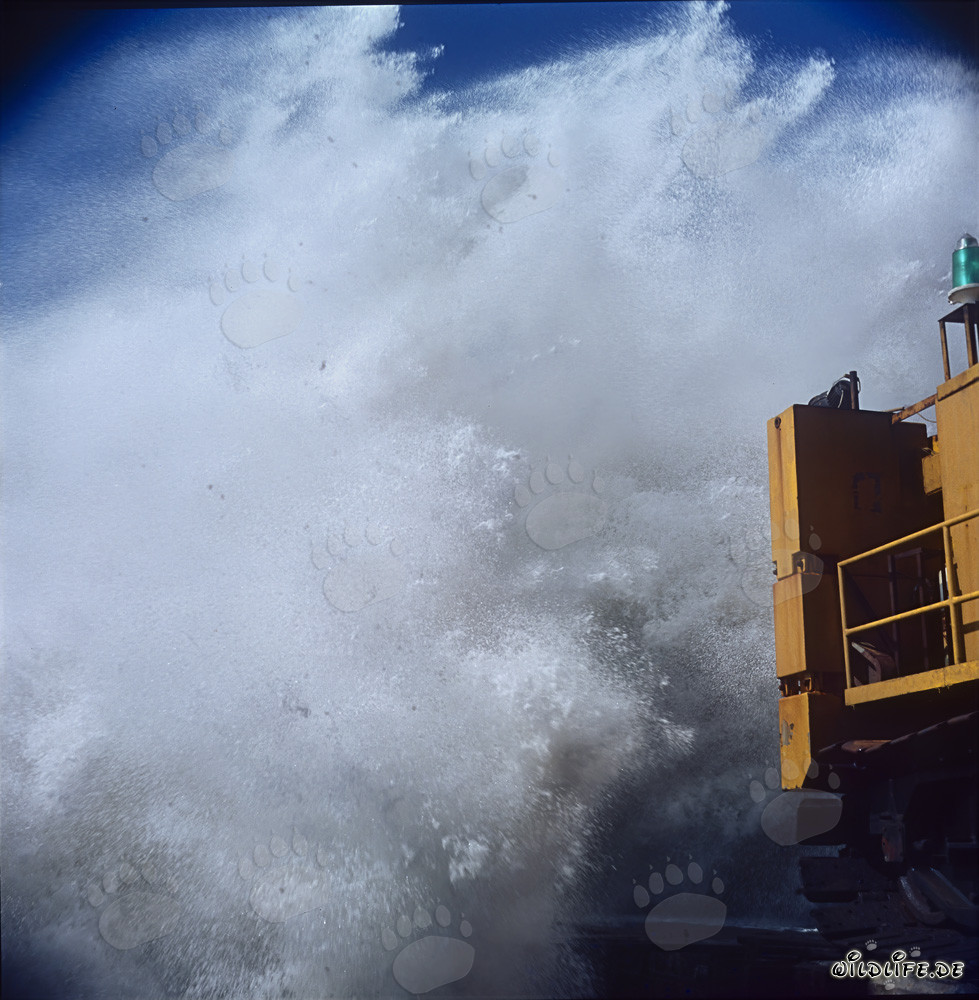 Dangerous sea conditions at North Breakwaters in Richards Bay