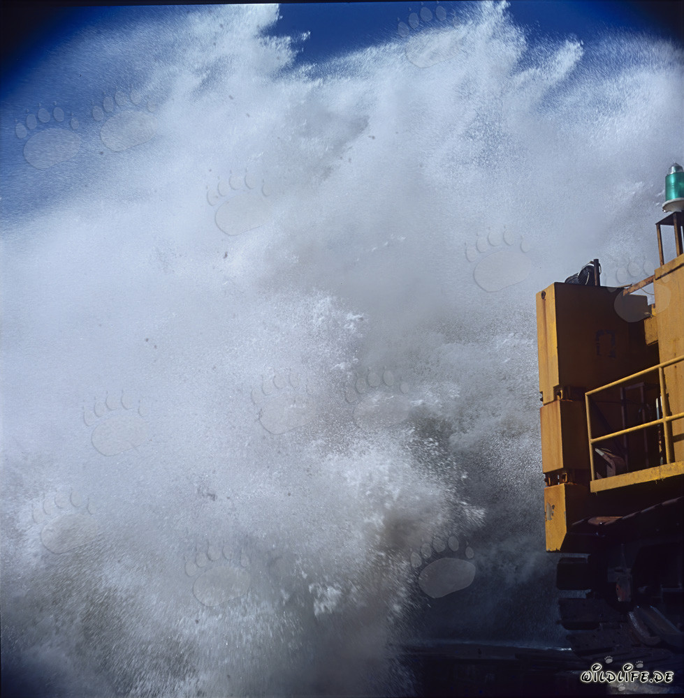 Pericolosa navigazione al North Breakwaters a Richards Bay