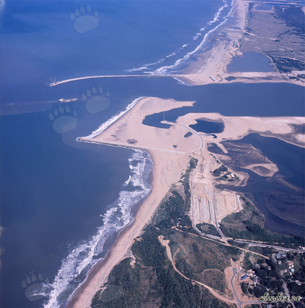 Aerial Photo of Harbour Expansion in Richards Bay, South Africa