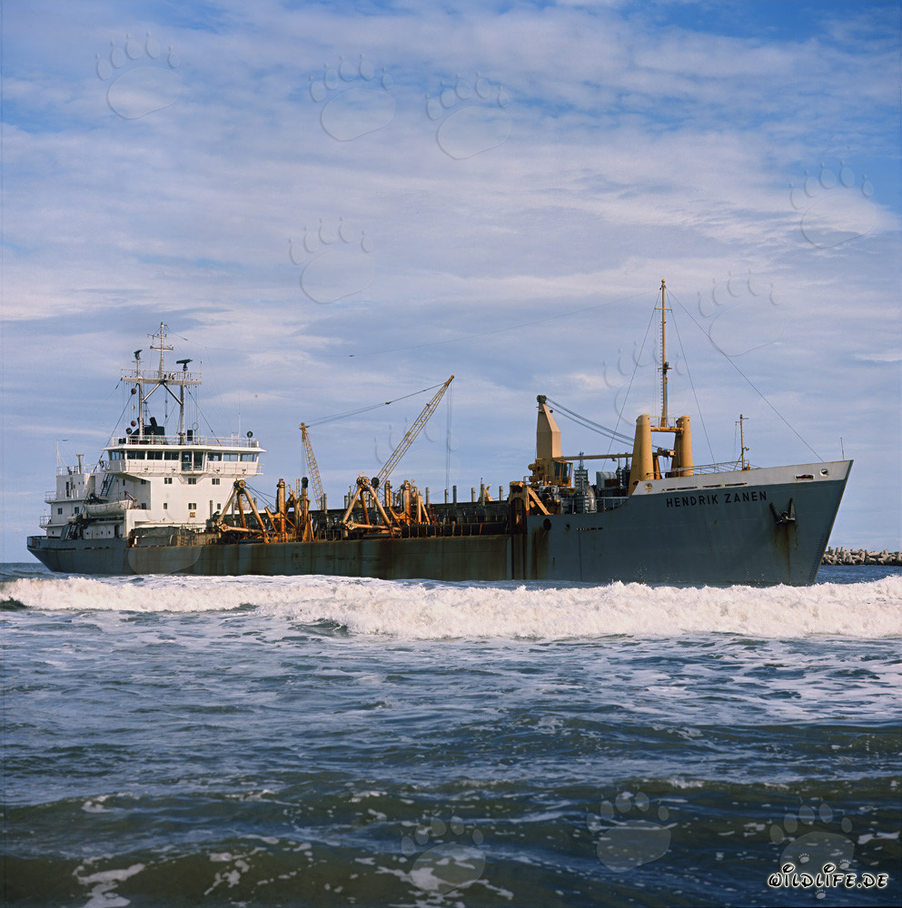 Hopperbagger HENDRIK ZANEN in Aktion im Hafen von Richards Bay
