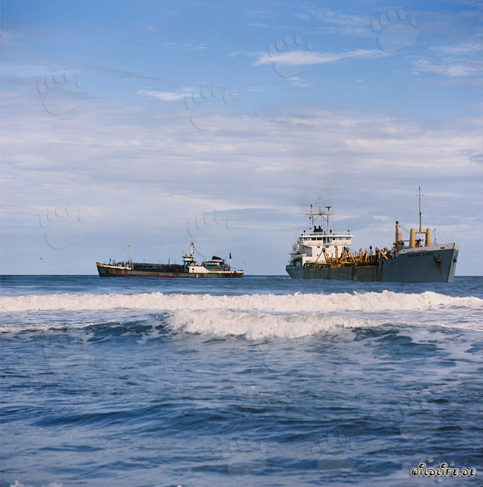Hopperbagger GEOPOTES X und HENDRIK ZANEN in Richards Bay Hafen Südafrika