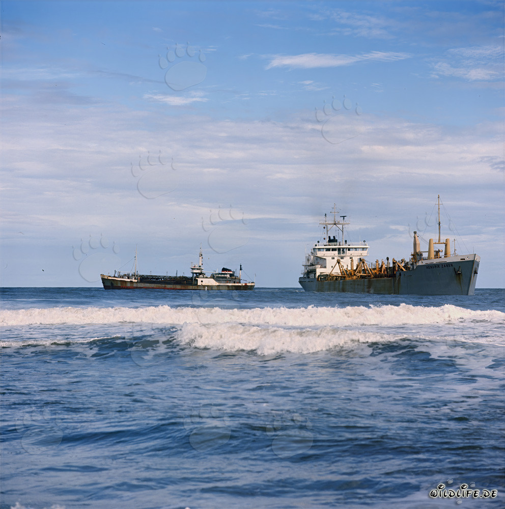 Trailing Suction Hopper Dredger GEOPOTES X and HENDRIK ZANEN in Richards Bay Harbour South Africa